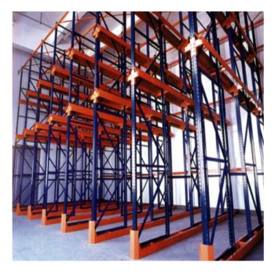 중국 Xinzhongya Forklift Drive In Racking System Used First In Last Out 1000kg Weight Pallet Heavy Duty Drive In Rack 판매용