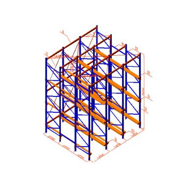 중국 XZY HDR Warehouse Storage Rack FIFO Storage Drive In Rack Heavy Duty 판매용