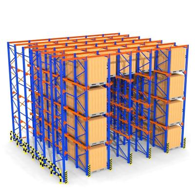 중국 China manufacturer high density space saving warehouse drive in pallet storage racking 판매용