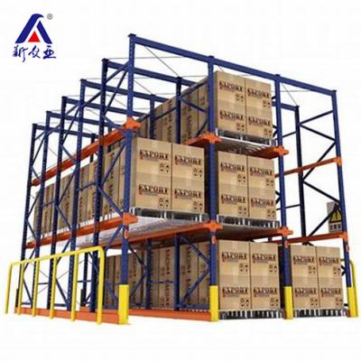 China Industrial Warehouse Storage Rack Type Steel Heavy Duty Drive In Racking System en venta