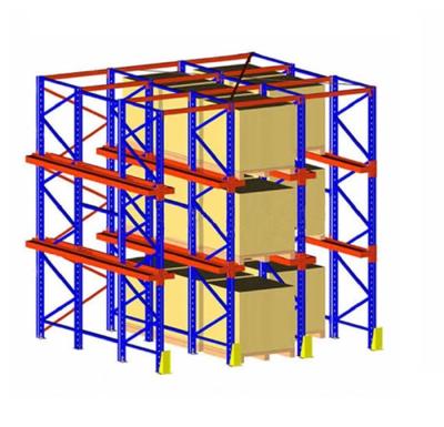 China Industrial Heavy Duty Rack Pallet Storage Solution Drive In Style Racking System for sale