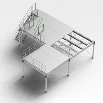 China Q345 Steel Galvanized 	Steel Mezzanine Floor Grating Rack Supported Multi-Level Mezzanine à venda