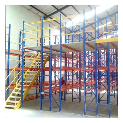 中国 Xinzhongya Warehouse Storage Mezzanine Rack 2 Layer Storage Heavy Duty Mezzanine Rack 販売のため