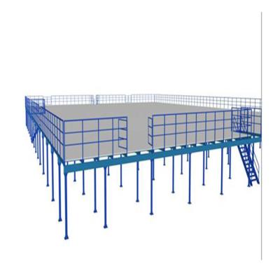 China Long Durable Steel Mezzanine Floor 2 Floors Mezzanine Floor Pallet Racking Shelves System for sale