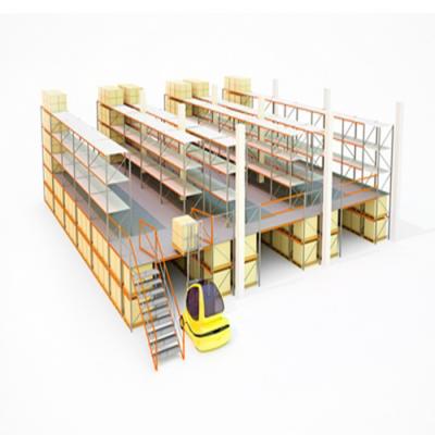 China Medium Duty Shoe Mezzanine Racking System Tyre Storage Mezzanine Rack HJX1-700 Te koop