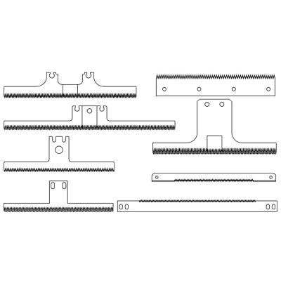 China Hotels Tooth Blade Wrapping Machinery T-Shaped Tooth-Blade Serrated Blade For Sale Customized According To Drawing Or Sample for sale