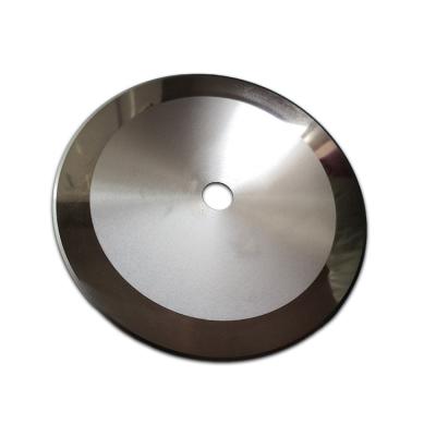 China Hotels Tungsten Carbide Round Cutter Blade Paper Tube Slitting Knives Tungsten Carbide Large Size Blades Rotary Blade Slitter for sale