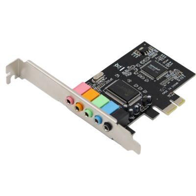 China PCIE 5.1 ​​PC Sound Card PCI Express 6 Channel 3D Surround Audio Card BWKA113 for sale