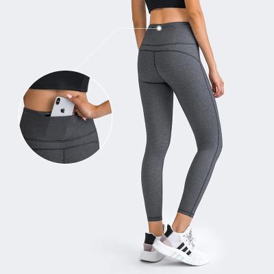 China 2022 New Spring Breathable Summer Zipper Back Pocket Yoga Pants Elastic Waist High Hip Sports Tights Fitness Yoga Gaiters Lifting Women for sale