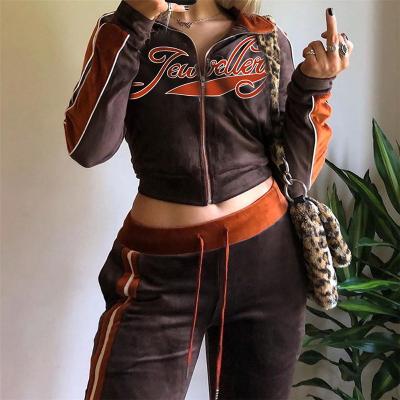 China Winter Two Piece Jogger Sets Autumn Women Sweat Suit Pants Breathable Casual Women's Sets For Woman for sale