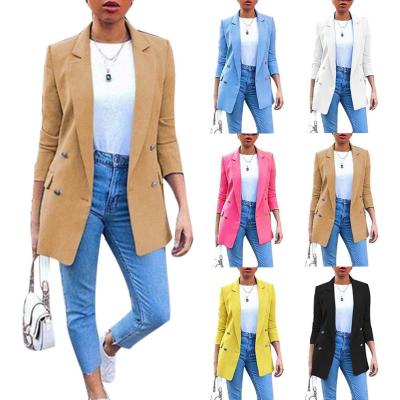 China Anti-wrinkle fashion women's ladies sports jackets hooded top women business blazer suit coat slim casual jacket for sale