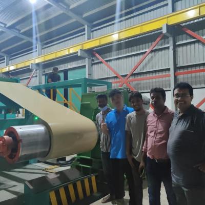 China Factory 1250mm Color Coated PPGI /PPGL Production Line With Pattern Coating For Steel And Aluminum Coils for sale