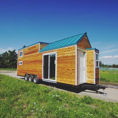 China New Zealand Modern Standard Steel Frame Prefab Trailer House Tiny Home On Wheels for sale