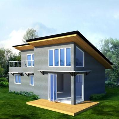 China 80 square meter modern house attic prefab house for sale