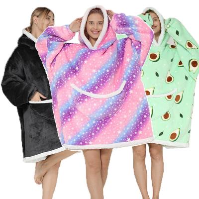 China Viable Winter Autumn Fleece Sherpa Blanket Oversize Hoodie Women's Unisex Sweatshirts for sale