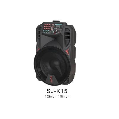 China No High Power Karaoke Outdoor Party Portable Trolley Speaker 15 Inch 45W Speaker for sale