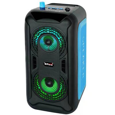 China No OEM Speaker Factory Dual 4 Inch Wireless DJ Tower Portable Sound Box Party Speaker for sale