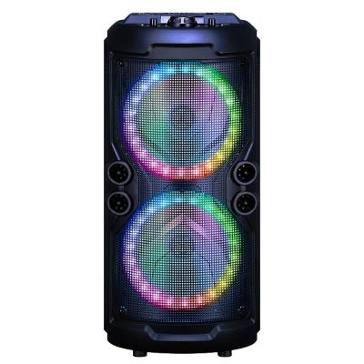 China AirPlay 2x8 Inch Handled Speaker With New Super-2803 Led Light for sale