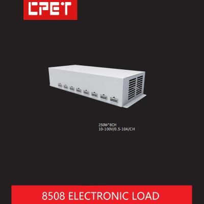 China 250W 8CH Programmierbare Gleichspannung Elektronische Belastung für Batterieentladung Alterungstest zu verkaufen