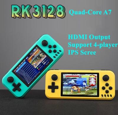 China ABS Plastic Game Console RK3128 Quad Core IPS Newest Retro 4 DM Handheld 128bits Arcade Games Consoles Players Thumb Game Player FC for sale