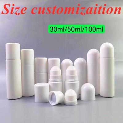 China Perfume Roll On Essential Oil Bottles 30ml 50ml Empty Deodorant Roller Bottles for sale