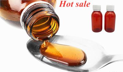 China 28mm Mouth Medical Syrup Bottles CRC Caps Liquid Prescription Bottles for sale