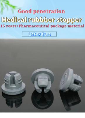 China 13mm 20mm Medical Grade Silicon Brominated Butyl  Butyle Rubber Stopper for Lyophilized Glass Vial Bottle for sale