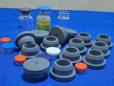 China 13mm 20mm 28mm Pharmaceutical Grade Silicone Borominated Rubber Stopper for Glass lyophilized Injection Vial for sale