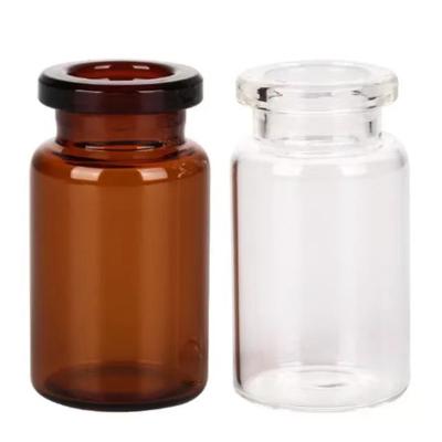 China 5ml 7ml 10ml Clear Amber Pharmaceutical Amber Clear Injection Tubular Glass Vials Bottles for Vaccacine for sale