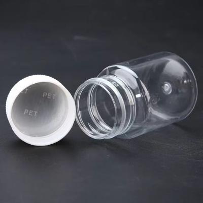 China 30ml PET Plastic Pill Tablet Medicine Bottle with Transparent Clear Design and Screw Cap for sale