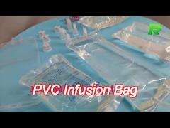 Large Volume 2000Ml 3000Ml 5000Ml 7Mm Veterinary Disposable Pvc Infusion Iv Bag With Twist-Off Doubl