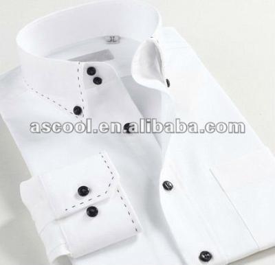 China Fancy anti-pilling formal shirts with Punto stitching on collar and cuff for sale