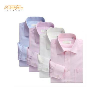 China Anti-Pilling Anti-Pilling Plain Dyed Solid Colors Mens Formal Shirts With Collar Stays for sale