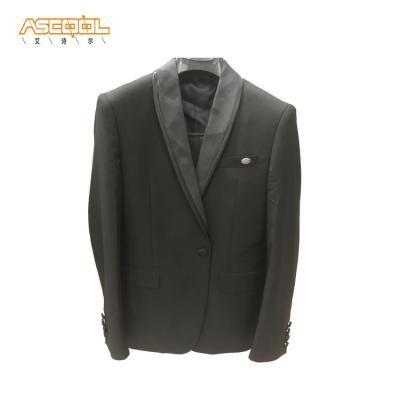 China Anti-Shrink Advanced Customization Simple Buttons Slim Fit Man Tuxedo Wedding Suit for sale