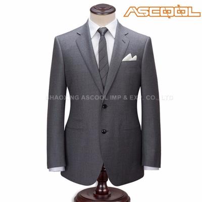 China Advanced Wool Anti-Shrink Gray Mens Weddings Suits From Handsome100% Customization for sale