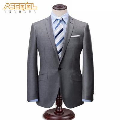 China Excellent Anti-Shrinkage Material Customized 100% Wool For Groom Men Suits For Groom for sale