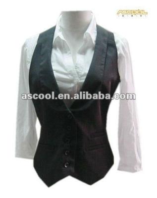 China High Quality Breathable 100% Polyester Vest Office Vest Office Suits For Women for sale