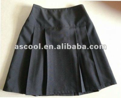 China School Uniform Or TR Kids School Uniform Wide Waistband 100% Polyester Pleated Skirt for sale