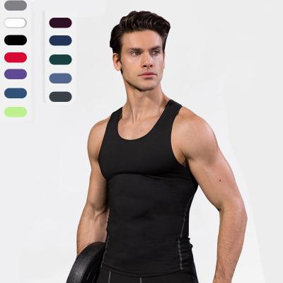 China 2021 New Arrival QUICK DRY Sportswear Tops Suit LOGO Custom Men Tank Top Gym for sale