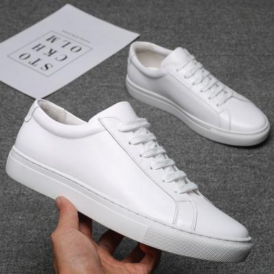 China Factory direct fashion trend bottom casual shoes non-slip soft breathable rubber genuine leather shoes leisure genuine leather shoes for sale