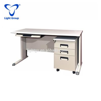 China Latest Designs Adjustable Metal Table Desk High Quality (Height) MDF Standing Steel Desk for sale