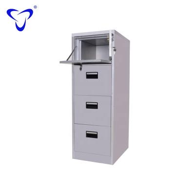 China Adjustable Vault 4 (Height) Drawer Office Size File Cabinet Filing Cabinet With Safe Box for sale