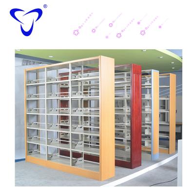 China Bookcase Modern Good Quality Metal/Wood Book Shelves and Combination Steel Bookcase for sale