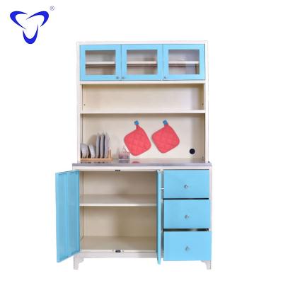 China Luoyang Easy Clean Light Furniture Steel Sideboards Made In China In Design Smooth Glossy Patterns A Variety Of Colors Can Be Customized for sale