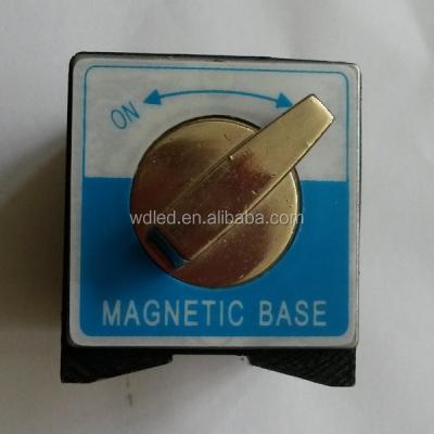 China Industrial Magnet On/Off Switch Magnetic Base Square Base 60kg With Aluminum Switch for sale