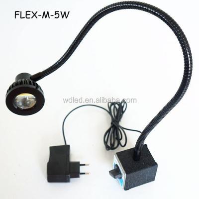 China 5W Aluminum 110V 220V Flexible Led Machine Lathe Work Lights With Magnetic Base for sale