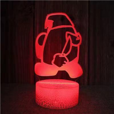 China Other Gifts Lamp Illusion Wolf Night Light 7 Colors Changing 3d Led Illusion Lamp For Kids Bedrooms for sale