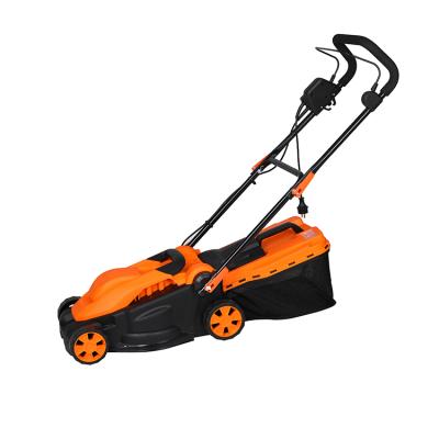 China Folding Handle New 350mm 1400W Mini Moq Hand Push Garden Tools Belt Drive Electric Lawn Mower for sale