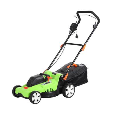 China Folding Handle 38cm Professional Electric Hand 1600w Push Belt Driver Lawn Mover for sale