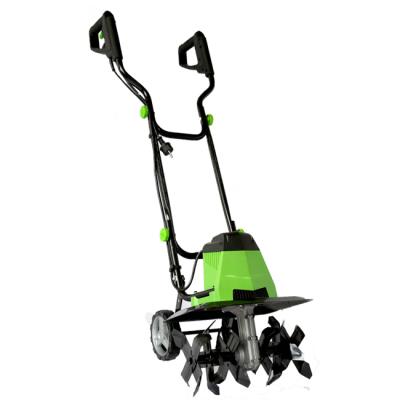 China Mini Garden Tiller 1500w 400mm Cutting Width Mini Power Electric Garden Cultivator for sale